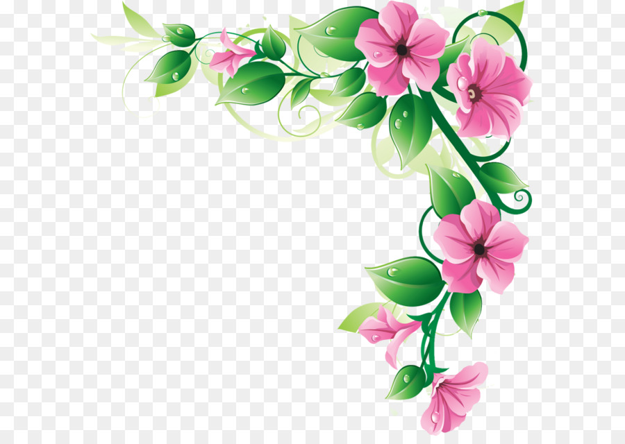 Pink Flowers Background clipart