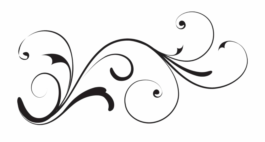 White Decorative Swirl Clipart With No Background Uploaded