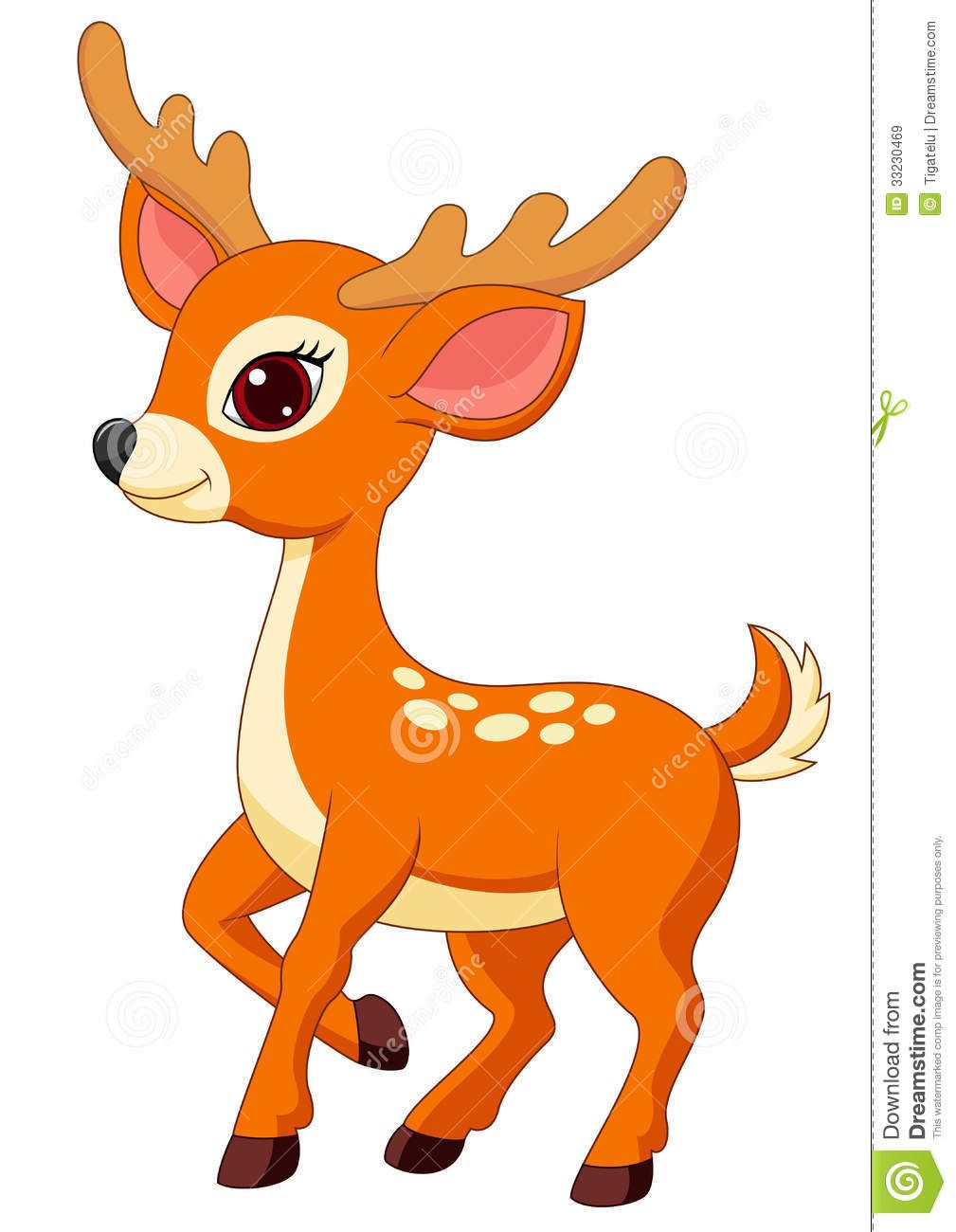 Cute deer clipart.