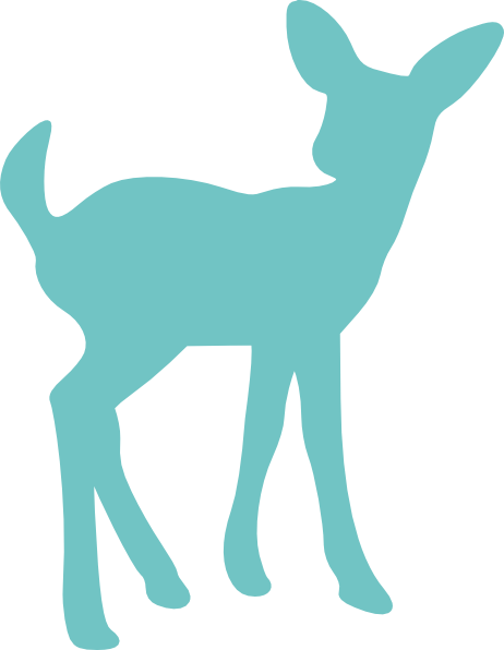 Baby Deer Silhouette Clip Art Clipart