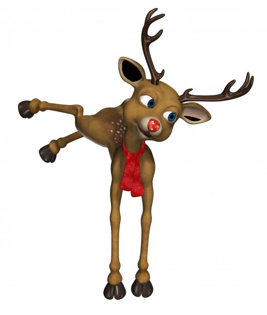 Cartoon Reindeer Clipart Free Stock Photo