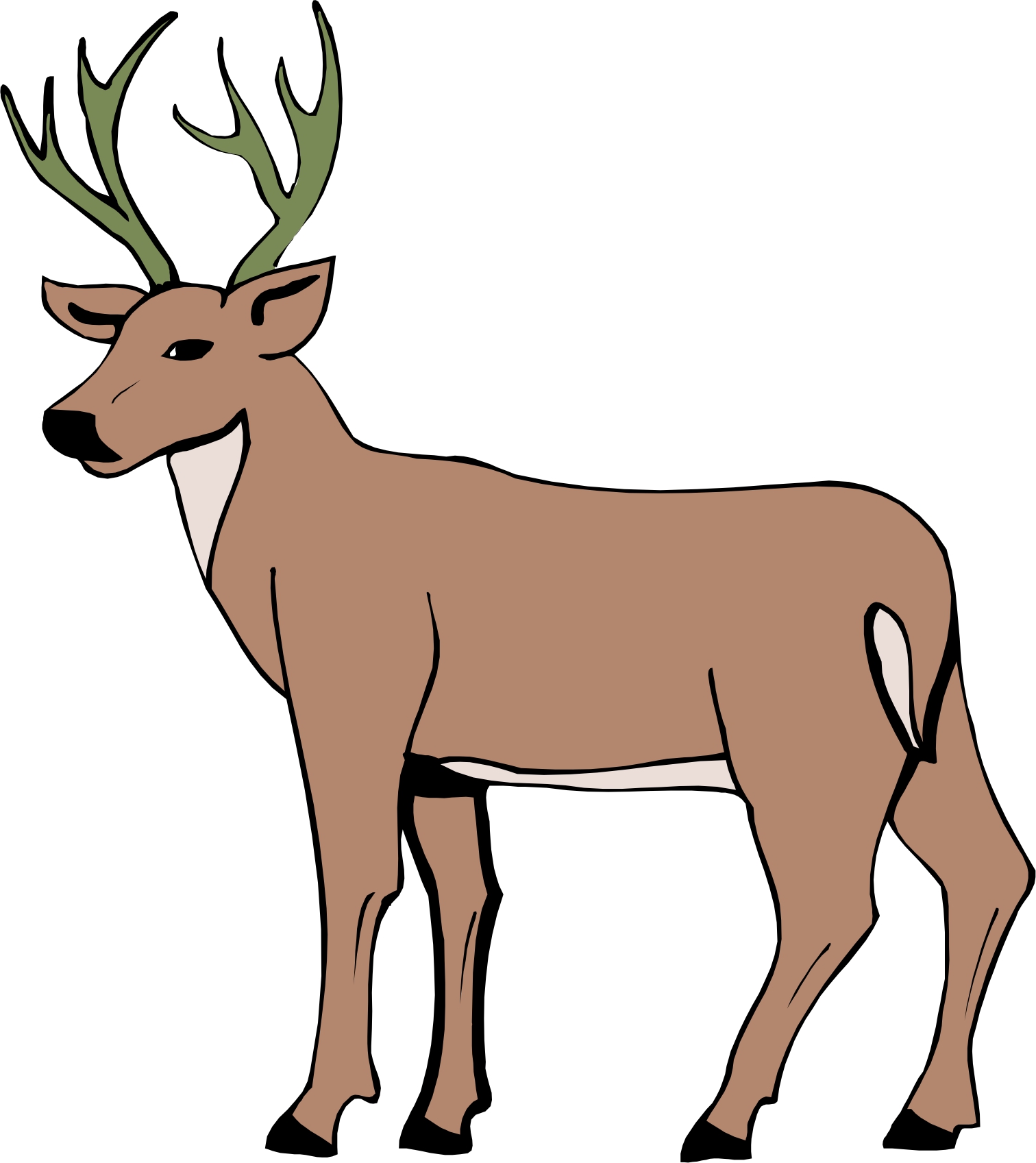 deer clipart free cartoon