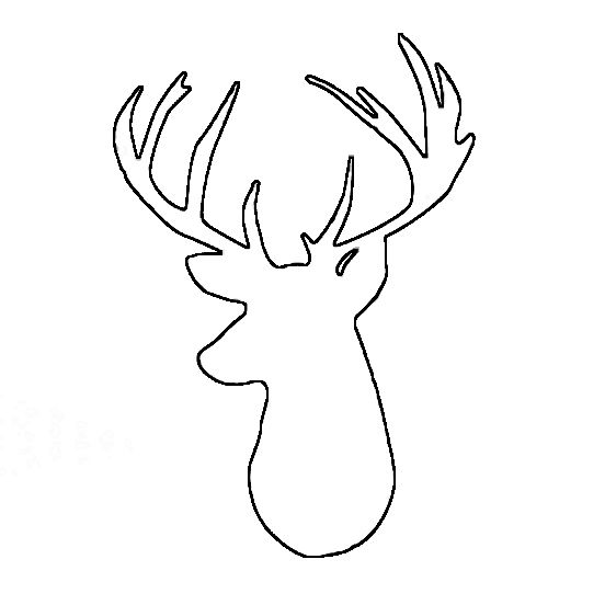 Deer head outline.