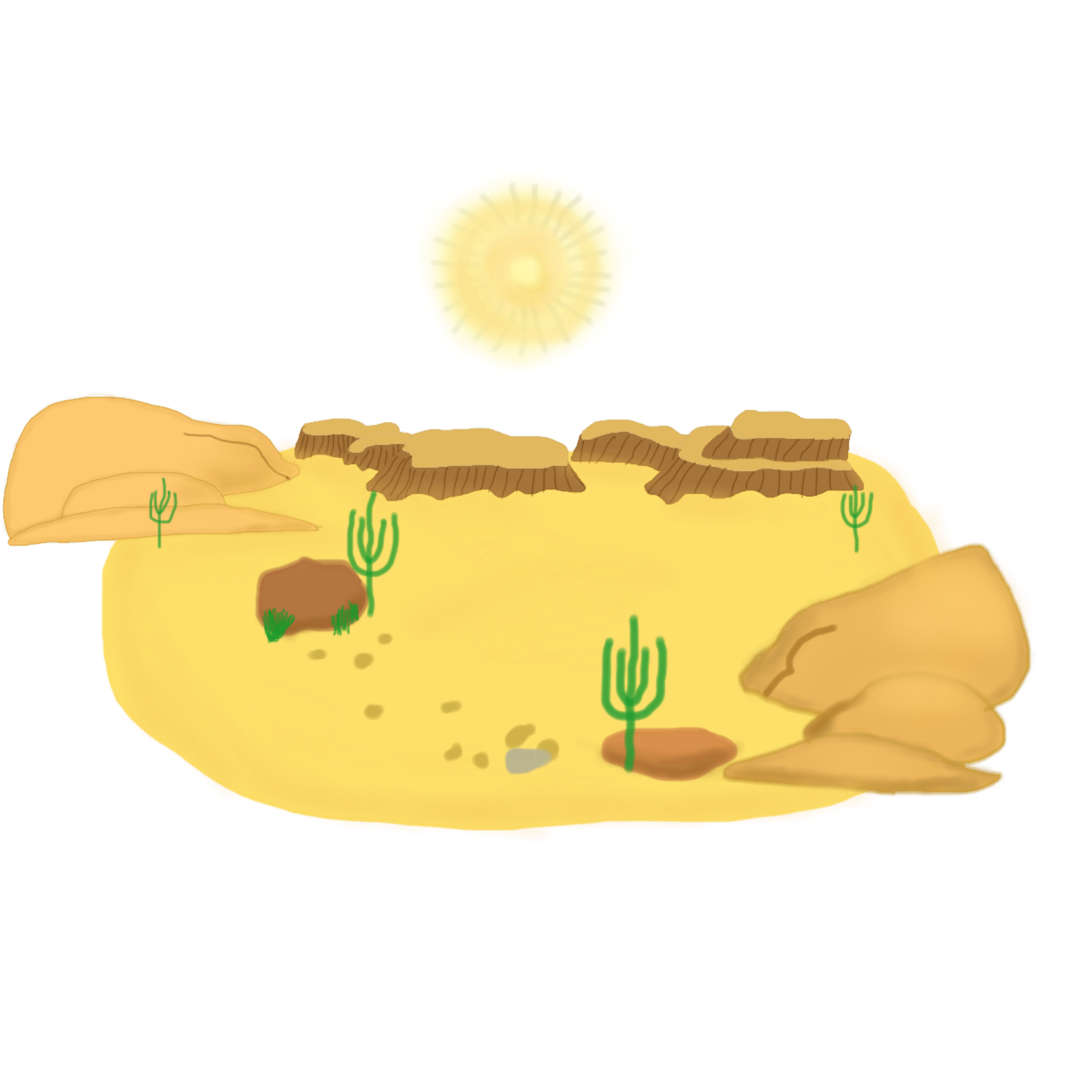 desert clipart cartoon