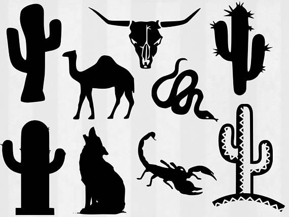 Desert SVG Bundle, Desert clipart, Desert animals svg