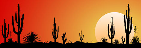 Desert sunset clipart.
