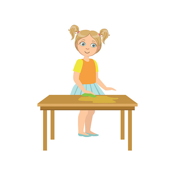 Clean table clipart