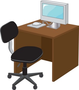 Office desk clipart Collection ,Computer desk clip art