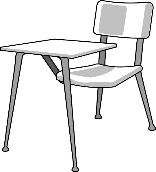 Furniture School Desk clip art Free vector in Open office