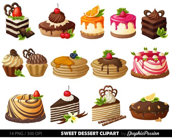 Cake Digital Clipart Pastry Clip art Sweet Treat Cake clip