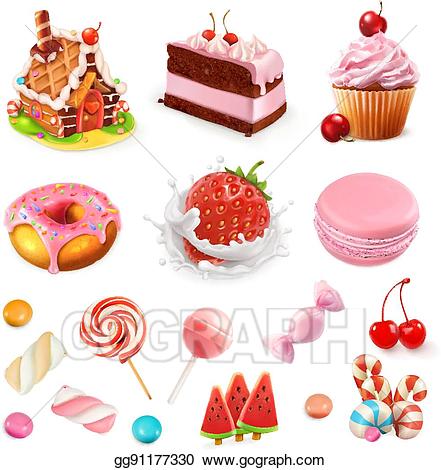 Vector illustration confectionery.