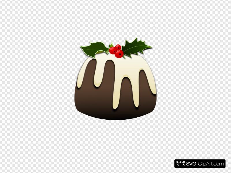 Christmas pudding clip.