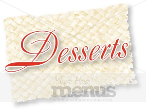 Dessert Clipart word