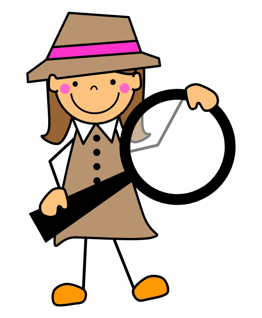 Word detective clipart.
