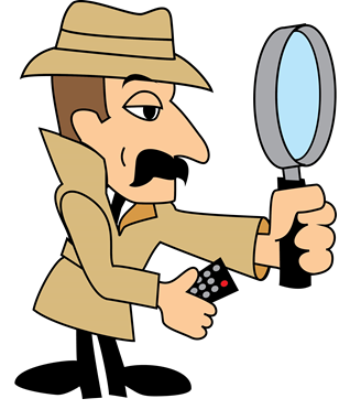Detective clipart magnifying glass