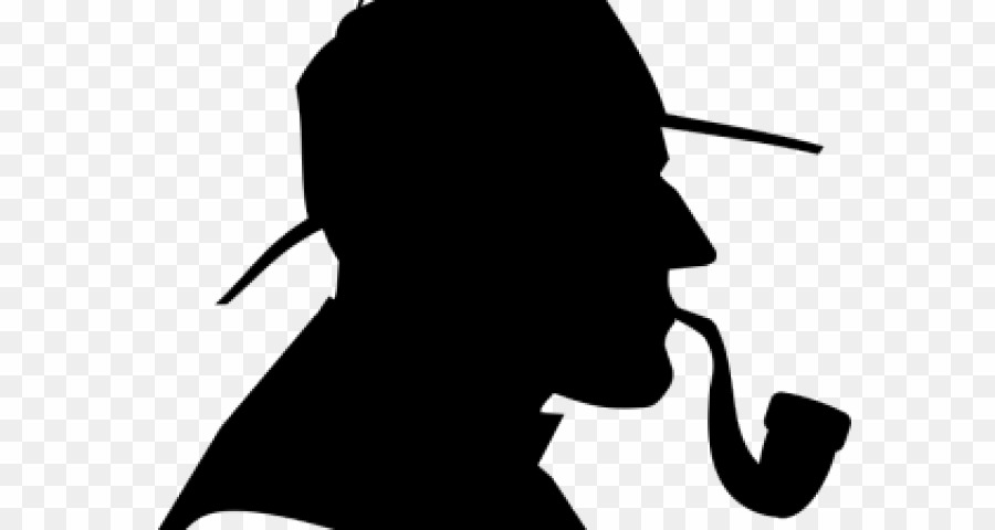 Detective Silhouette PNG Sherlock Holmes Detective Clipart