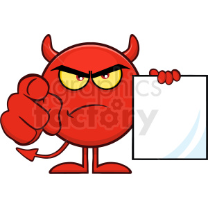 Angry red devil.