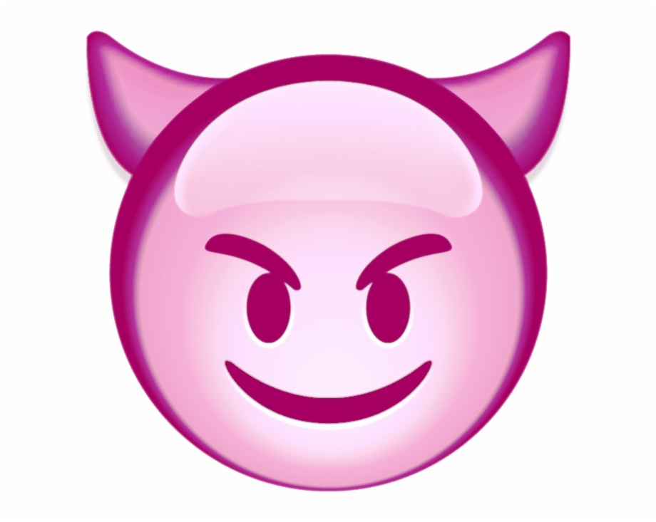 Emoji sticker devil.