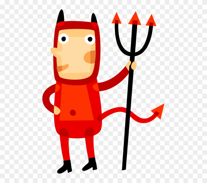 Satanic Clipart Devil Pitchfork