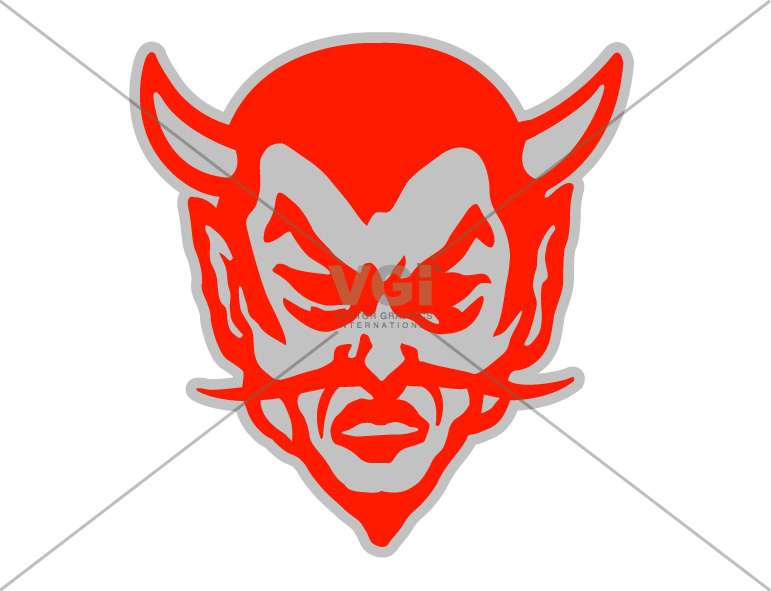 Devil clipart mascot.