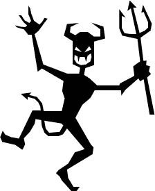 Free devil silhouette.