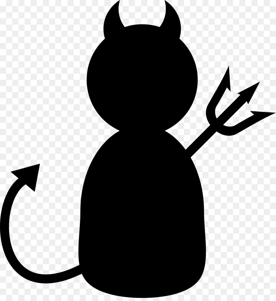 devil clipart silhouette