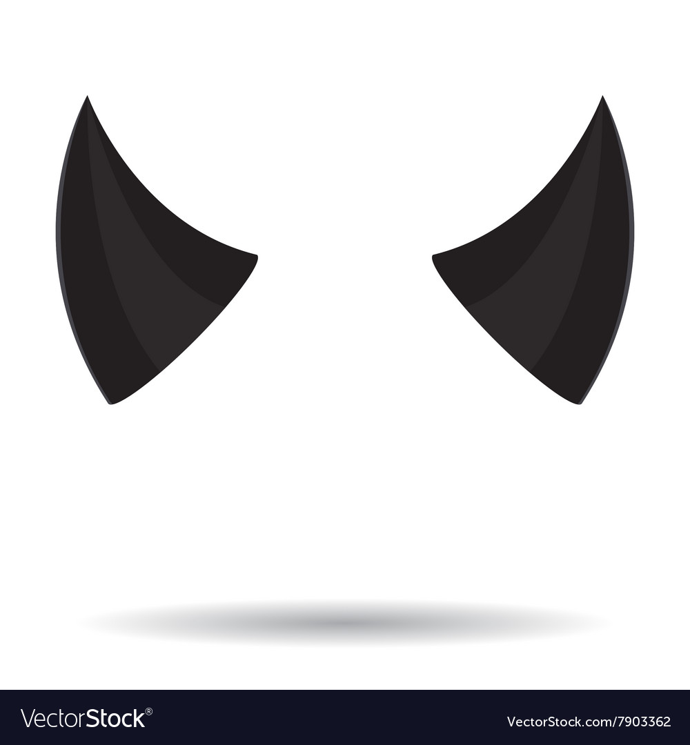 Horn devil black color