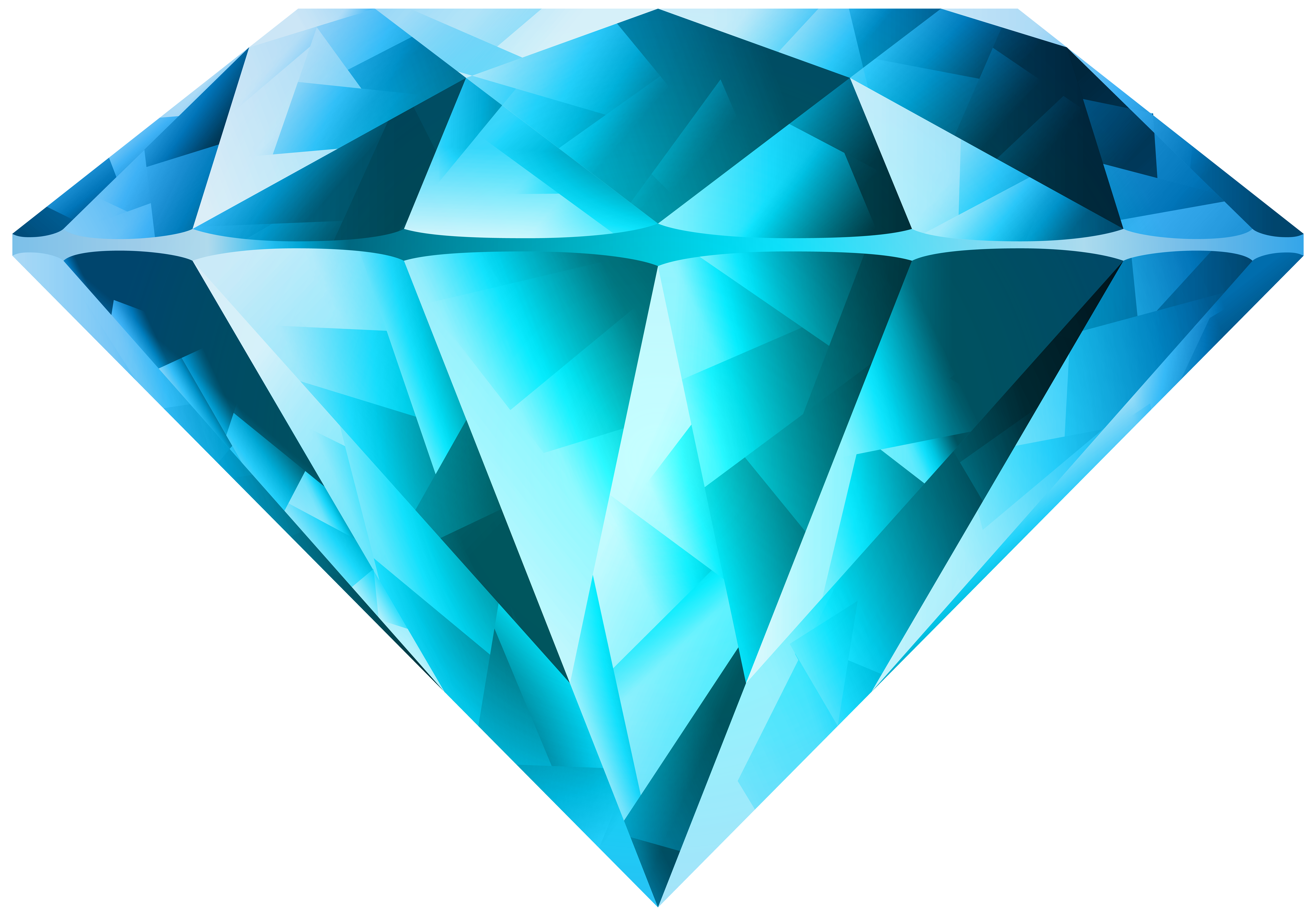 Blue diamond transparent.