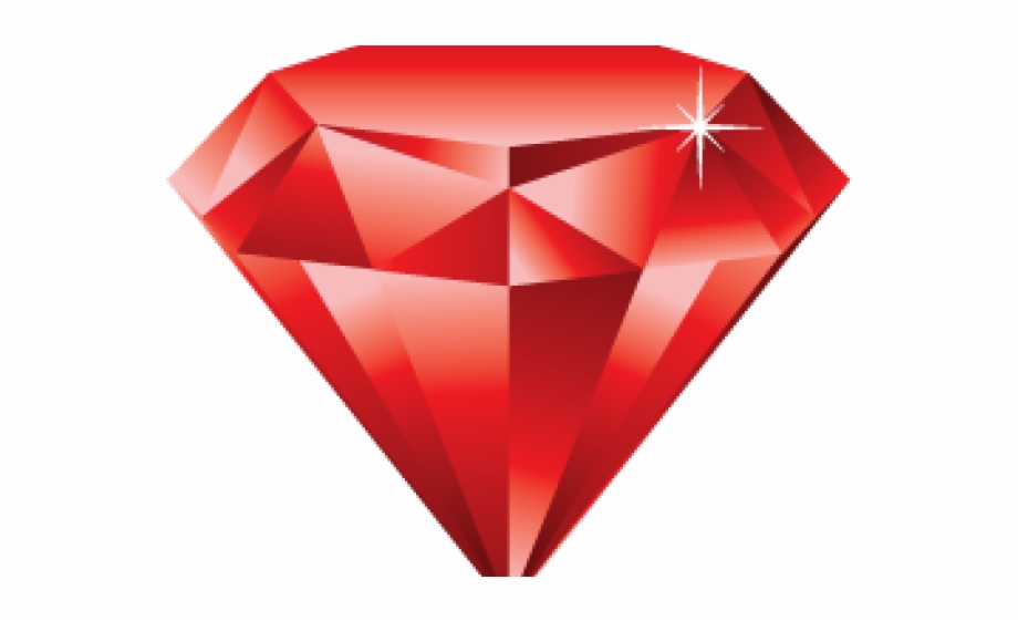 Gems clipart red.