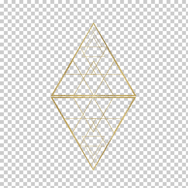 Triangle pattern golden.