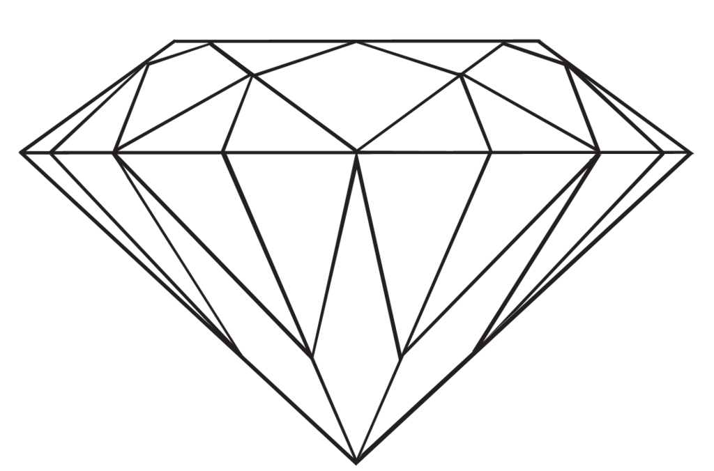 Diamond logo clipart.