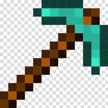 Minecraft Diamond Pickaxe, Minecraft diamond axe transparent