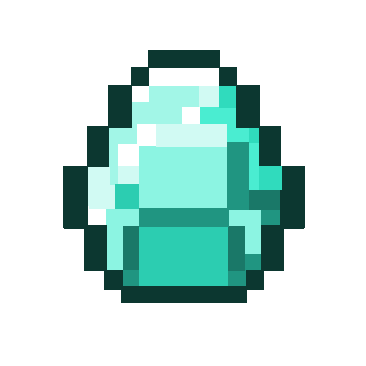 Minecraft diamond icon.