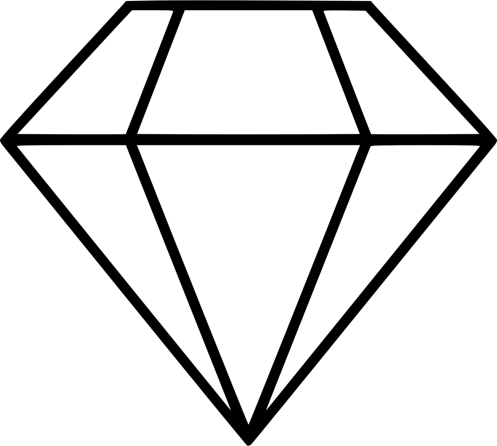 Crystals Clipart diamond outline