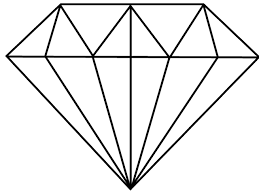 Simple diamond drawing.