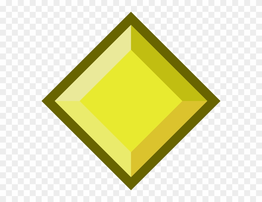 Yellow diamond gem.