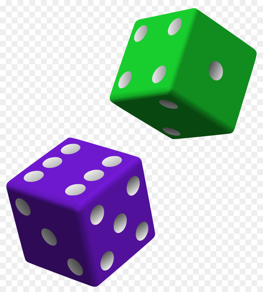 Colored dice clip.