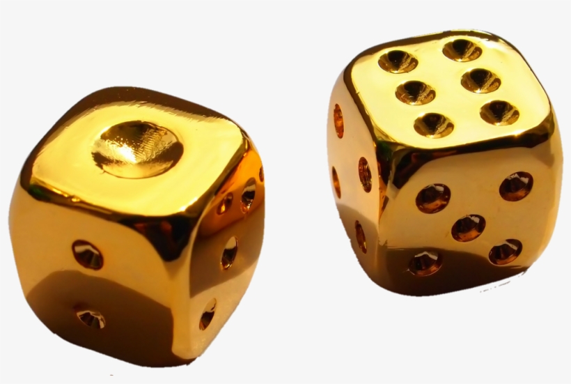 dice clipart gold