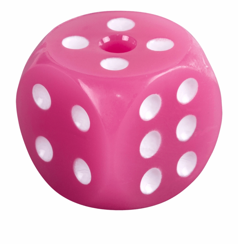Pink dice png.