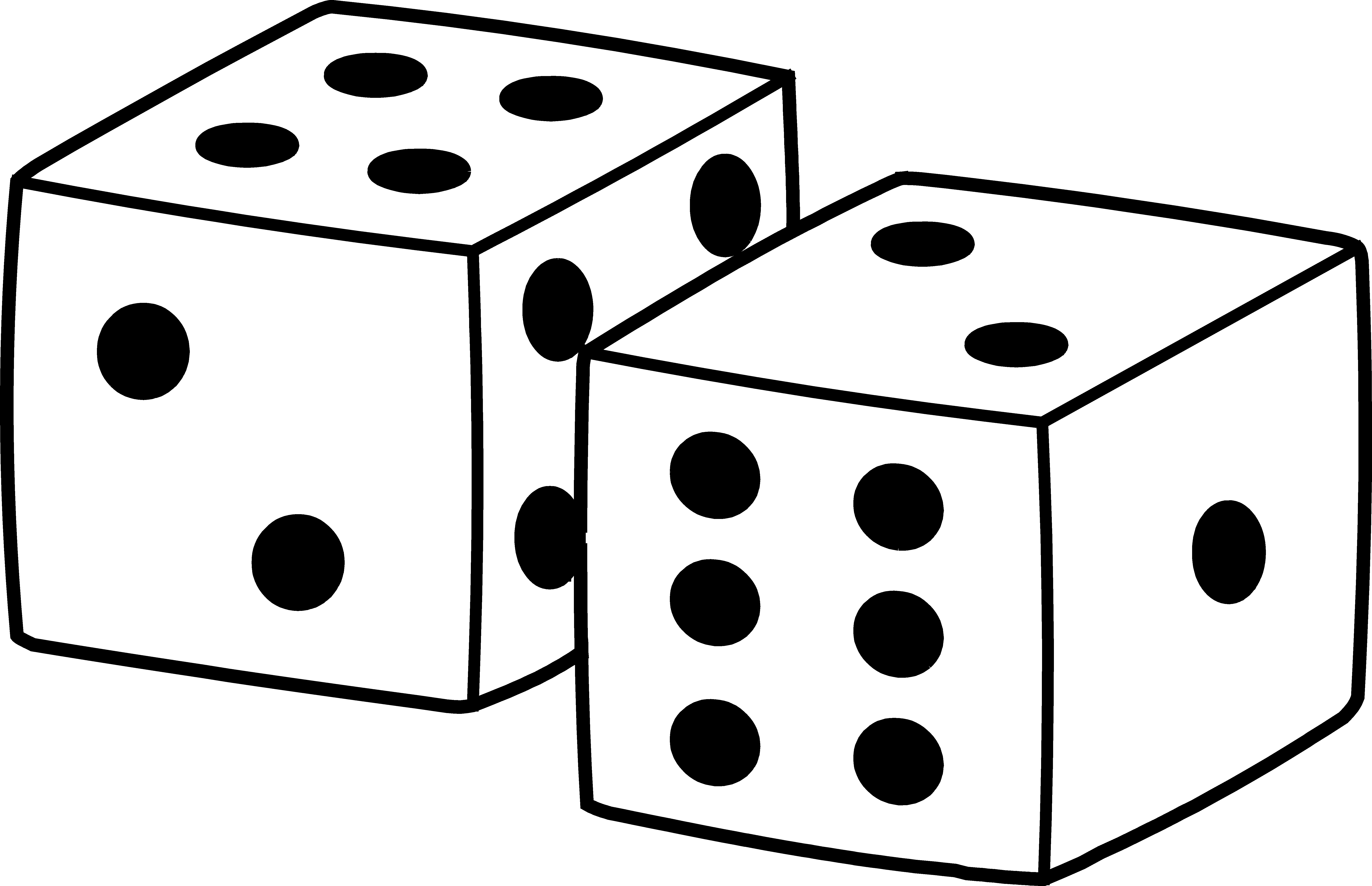 Dice Clipart for printable to