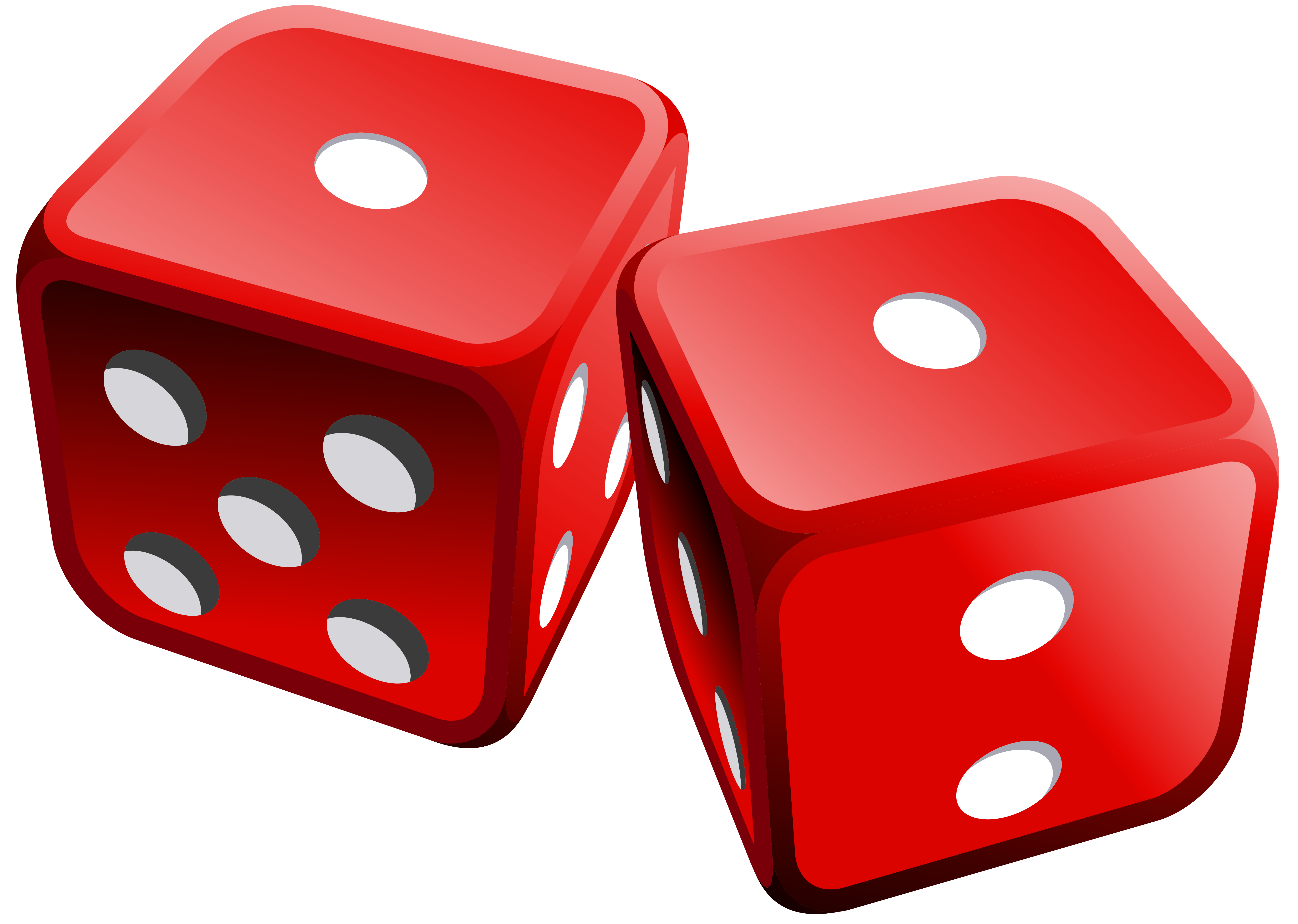 Red Dices PNG Clipart