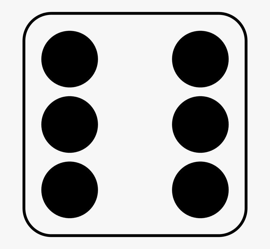 Dice Clipart Number Six