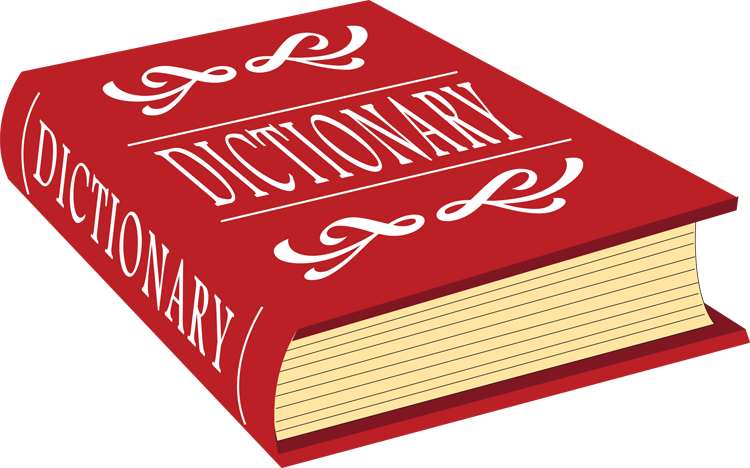 Dictionary clipart book.