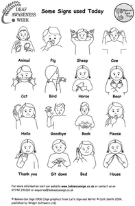 American Sign Language Dictionary Clipart