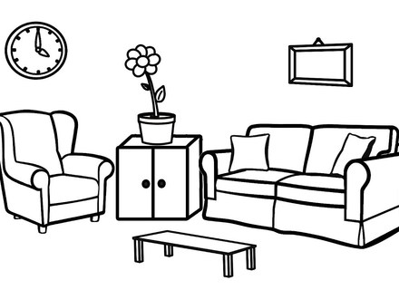 Collection of Living room clipart
