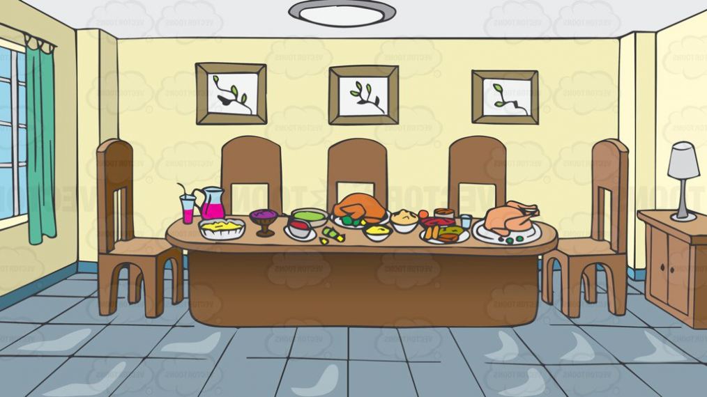 cartoon look dining room
