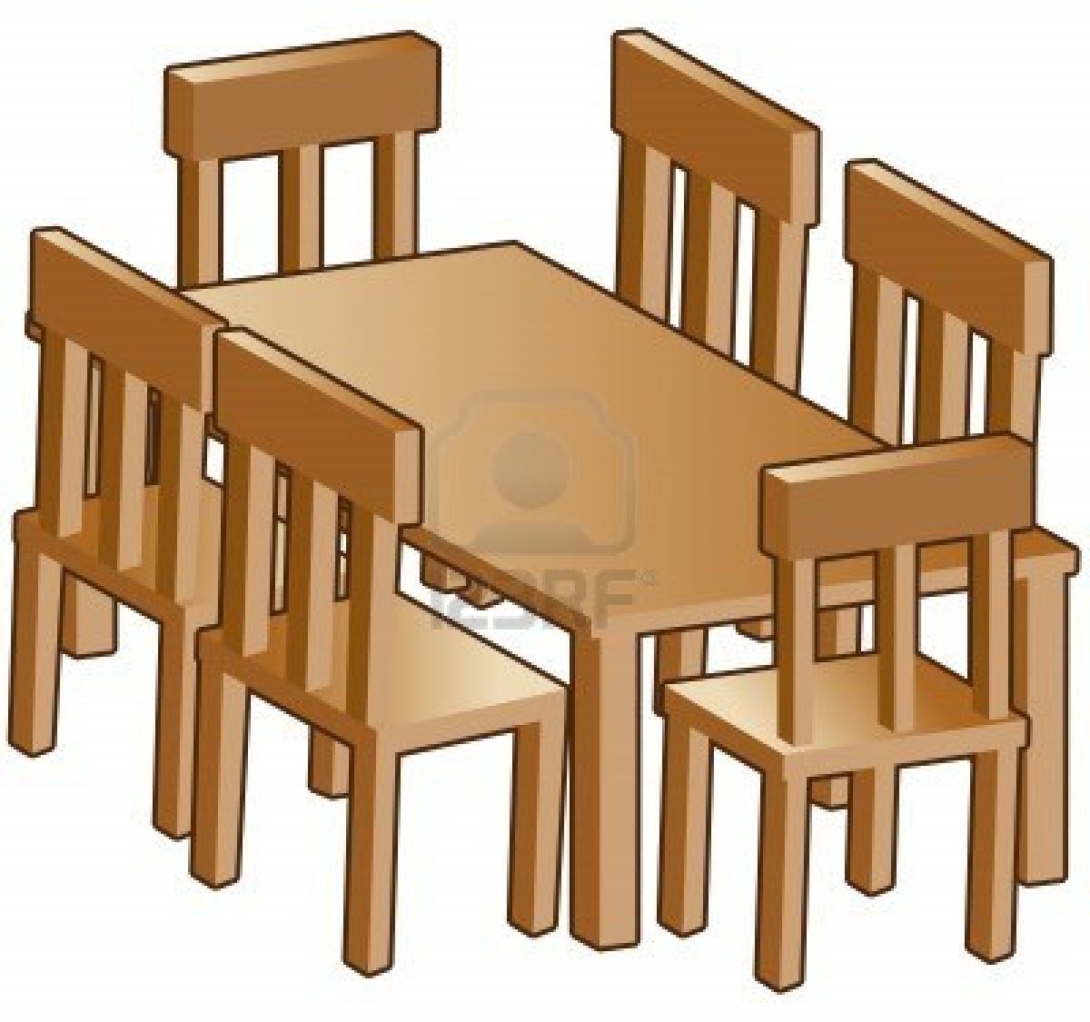 dining room clipart simple