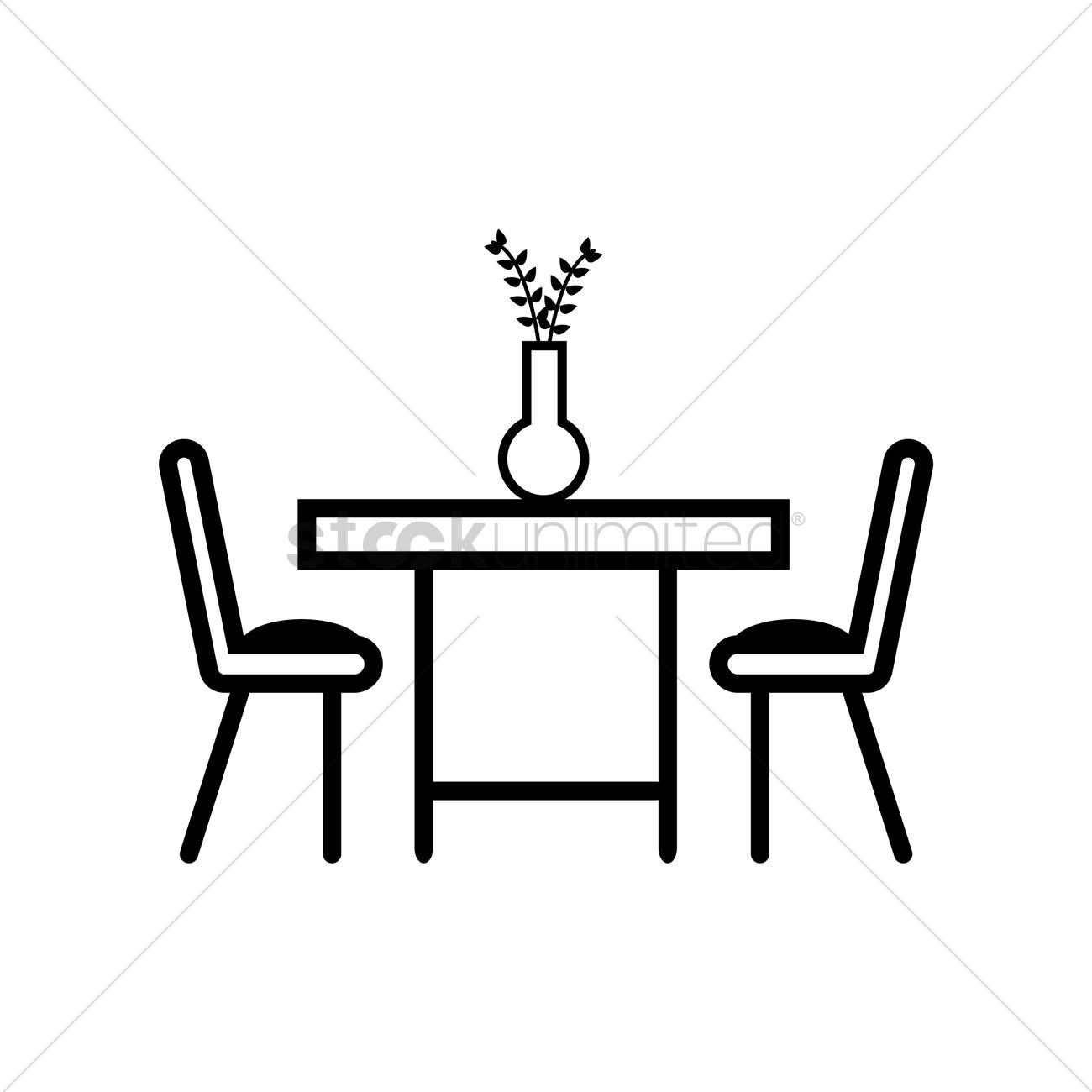 dining room clipart vector