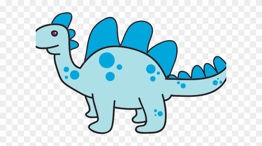 dinosaur clipart blue