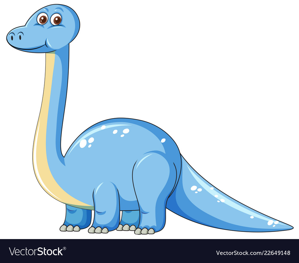 Cute blue dinosaur.
